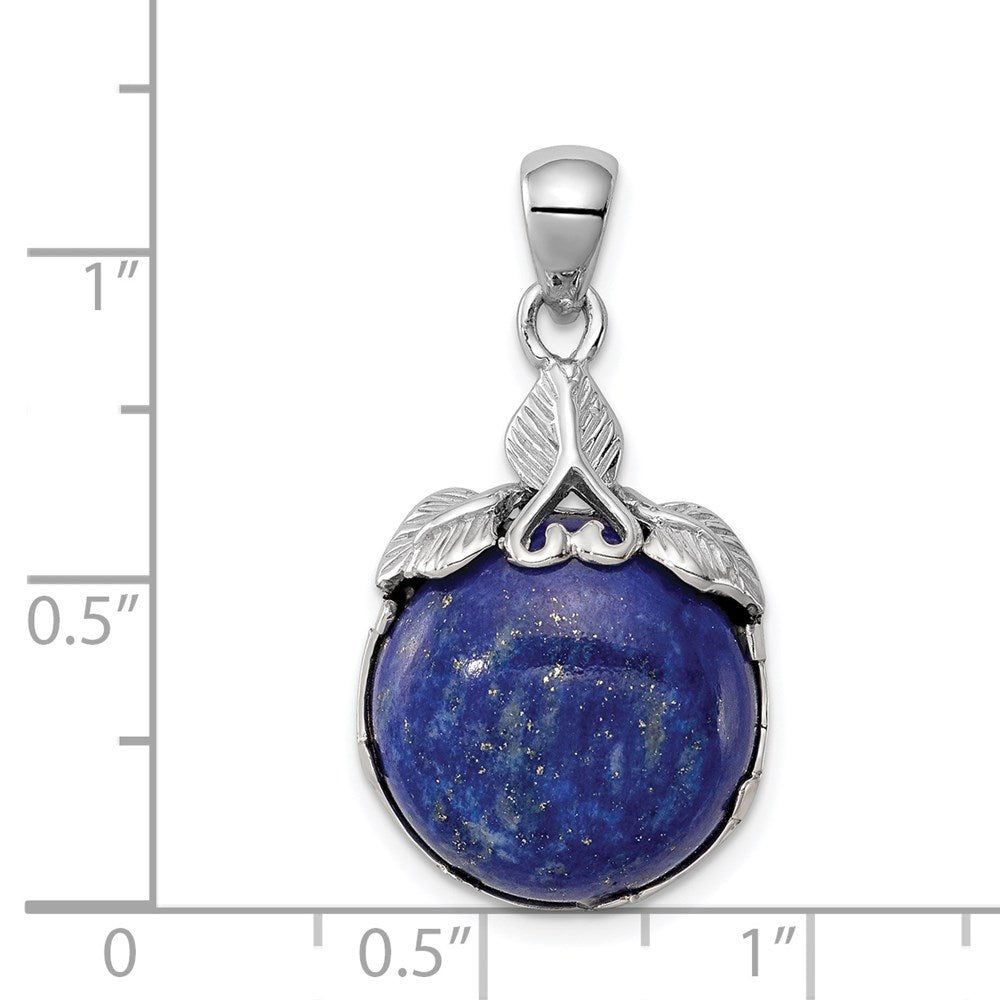 Sterlingsilber Rhodiniert Lapis Lazuli Anhänger