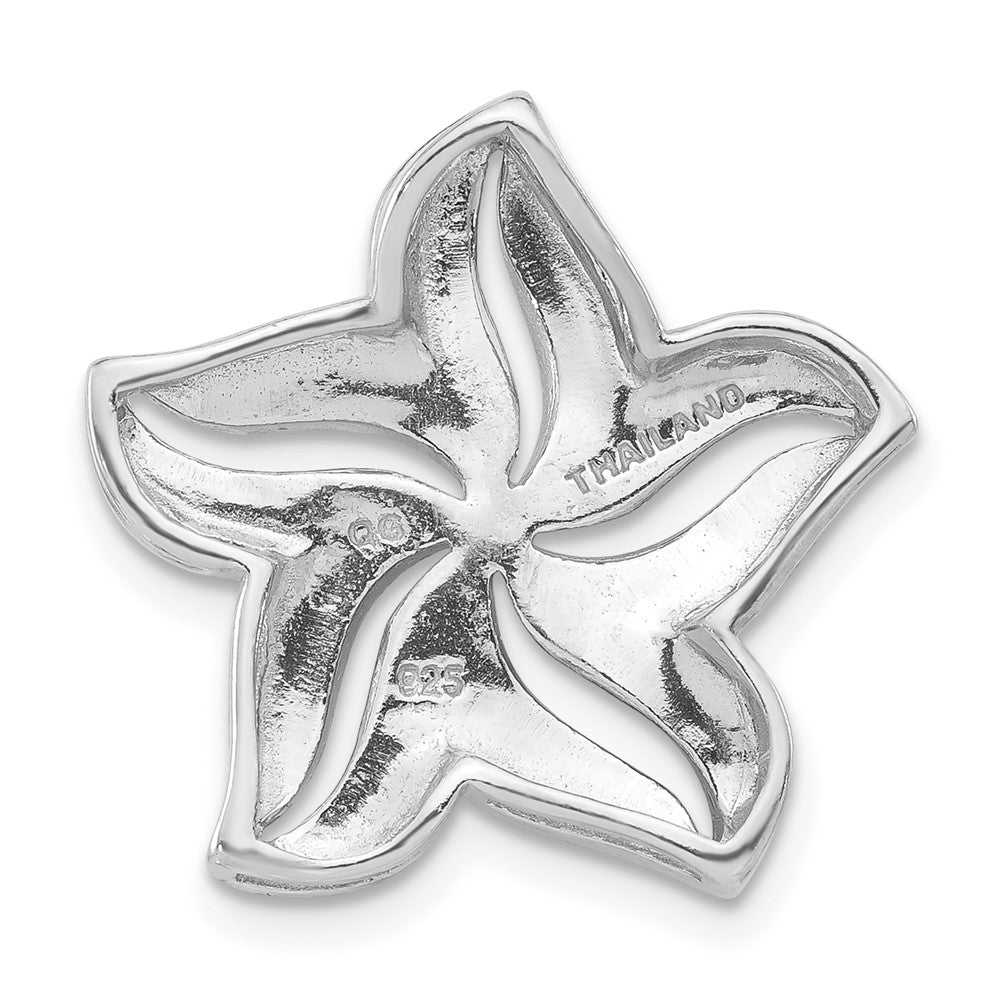 Sterlingsilber Markasit & Grün Kristall Blume Kette Anhänger