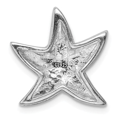 Sterlingsilber Rhodium Erzeugt Blau Opal Seestern Anhänger