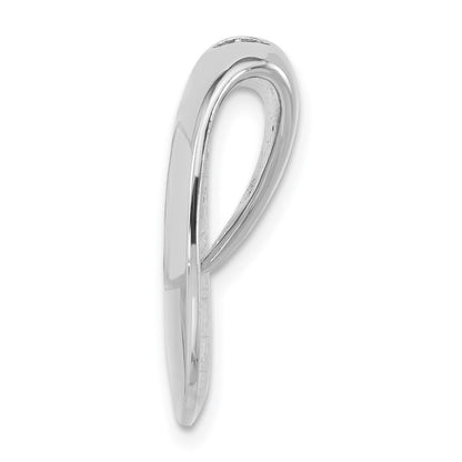 Sterlingsilber Poliert & Strukturiert Folded Quadratisch Kette Anhänger
