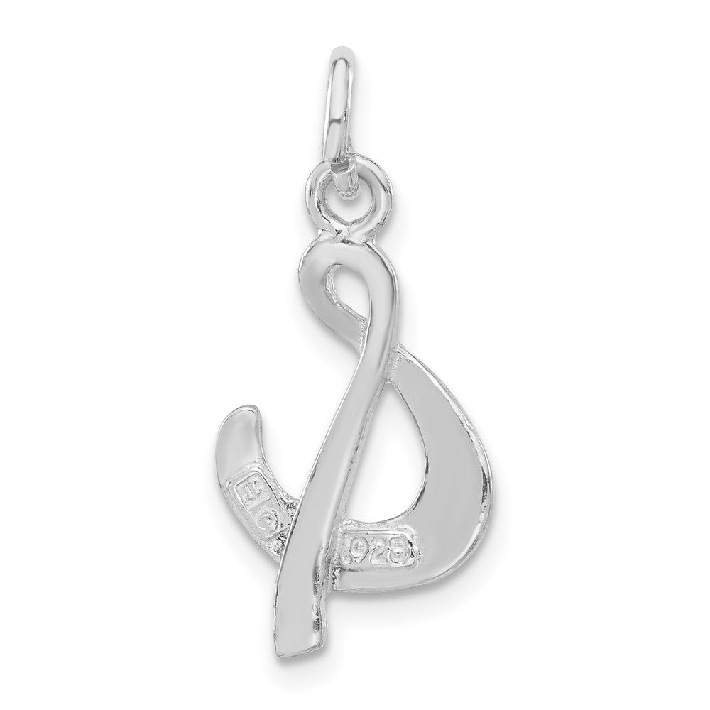 Sterlingsilber Poliert & Symbol Anhänger