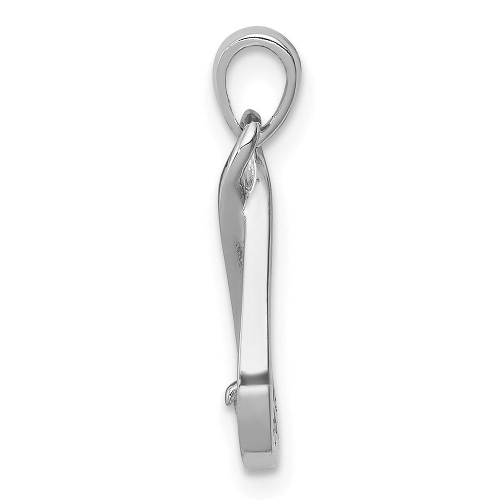 Sterlingsilber Rhodiniert mit Zirkonia Anhänger