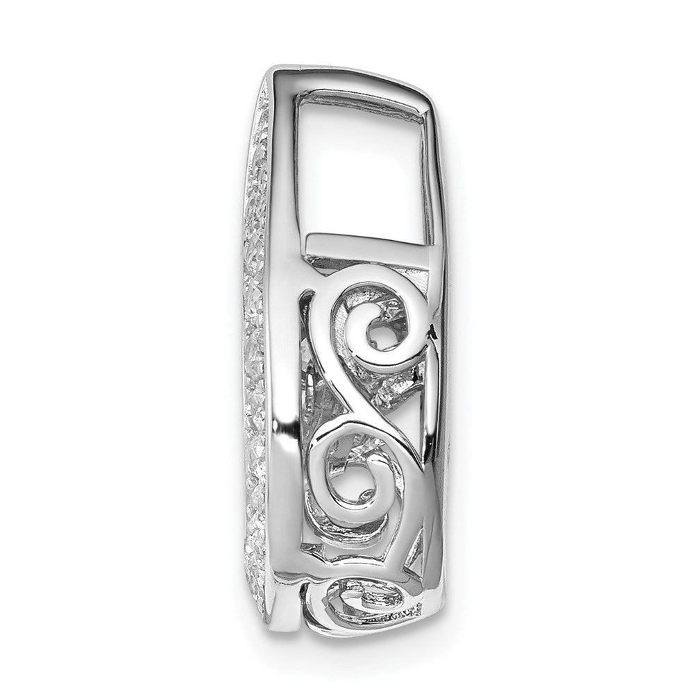 Sterlingsilber Platin-beschichtet Lebhaft Zirkonia Anhänger
