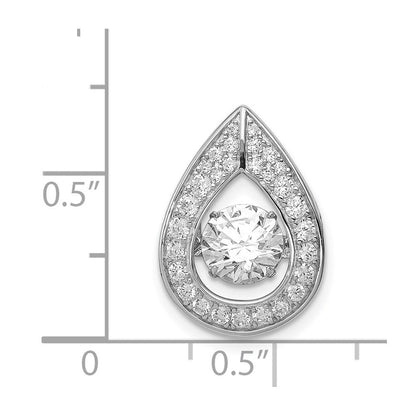 Sterlingsilber Platin-beschichtet Lebhaft Zirkonia Anhänger