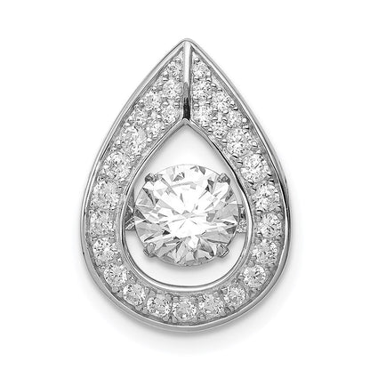 Sterlingsilber Platin-beschichtet Lebhaft Zirkonia Anhänger