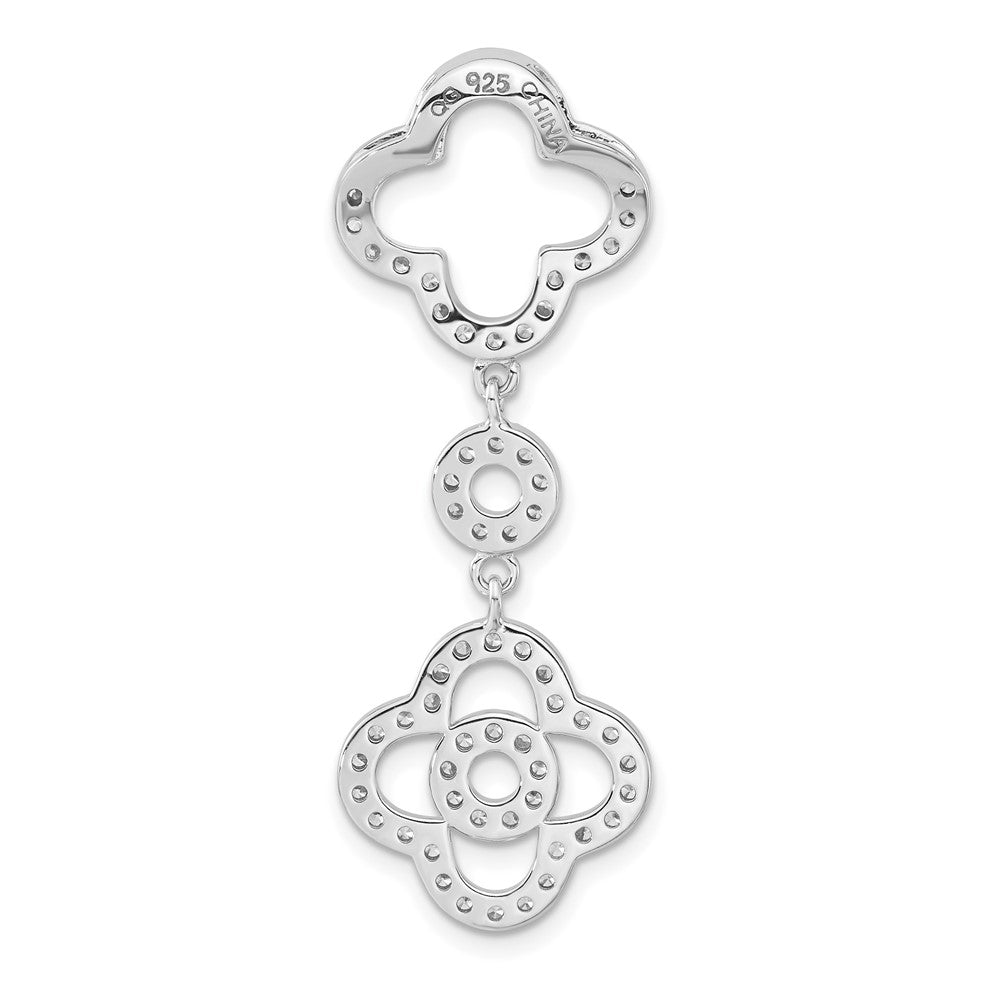 Sterlingsilber Poliert Fantasie Zirkonia Kette Anhänger