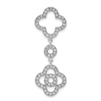 Sterlingsilber Poliert Fantasie Zirkonia Kette Anhänger