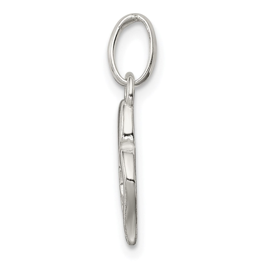 Sterlingsilber Poliert Herz Charm