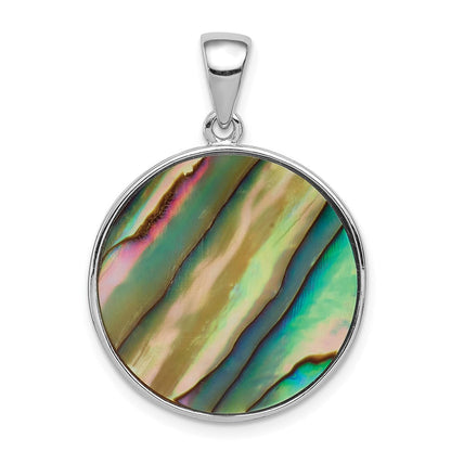 Sterlingsilber Rhodiniert Abalone Anhänger