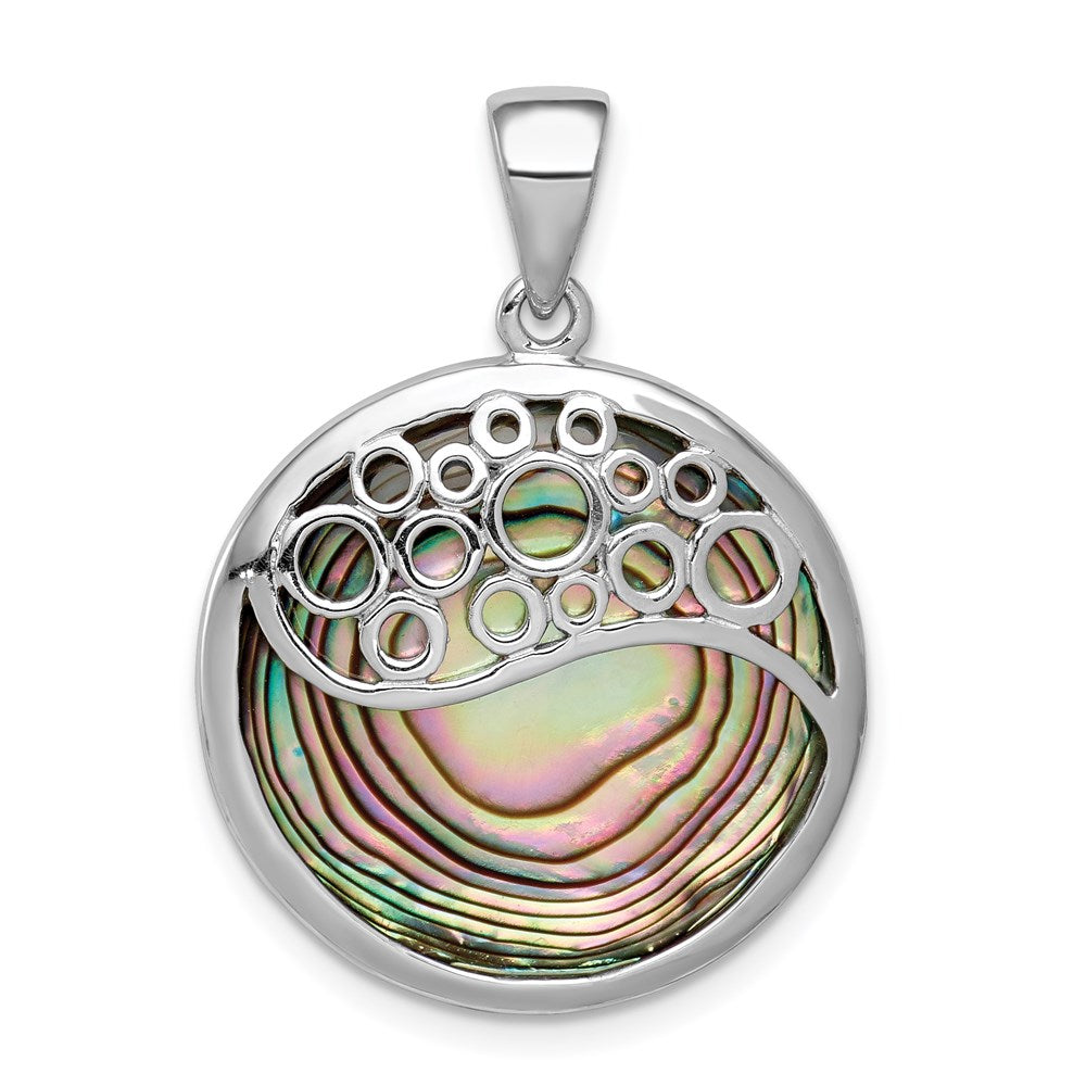 Sterlingsilber Rhodiniert Abalone Anhänger
