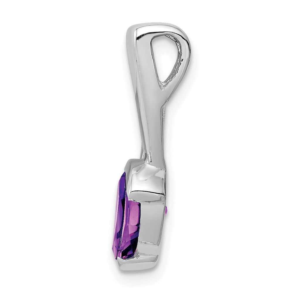 Sterlingsilber Rhodiniert Amethyst Anhänger