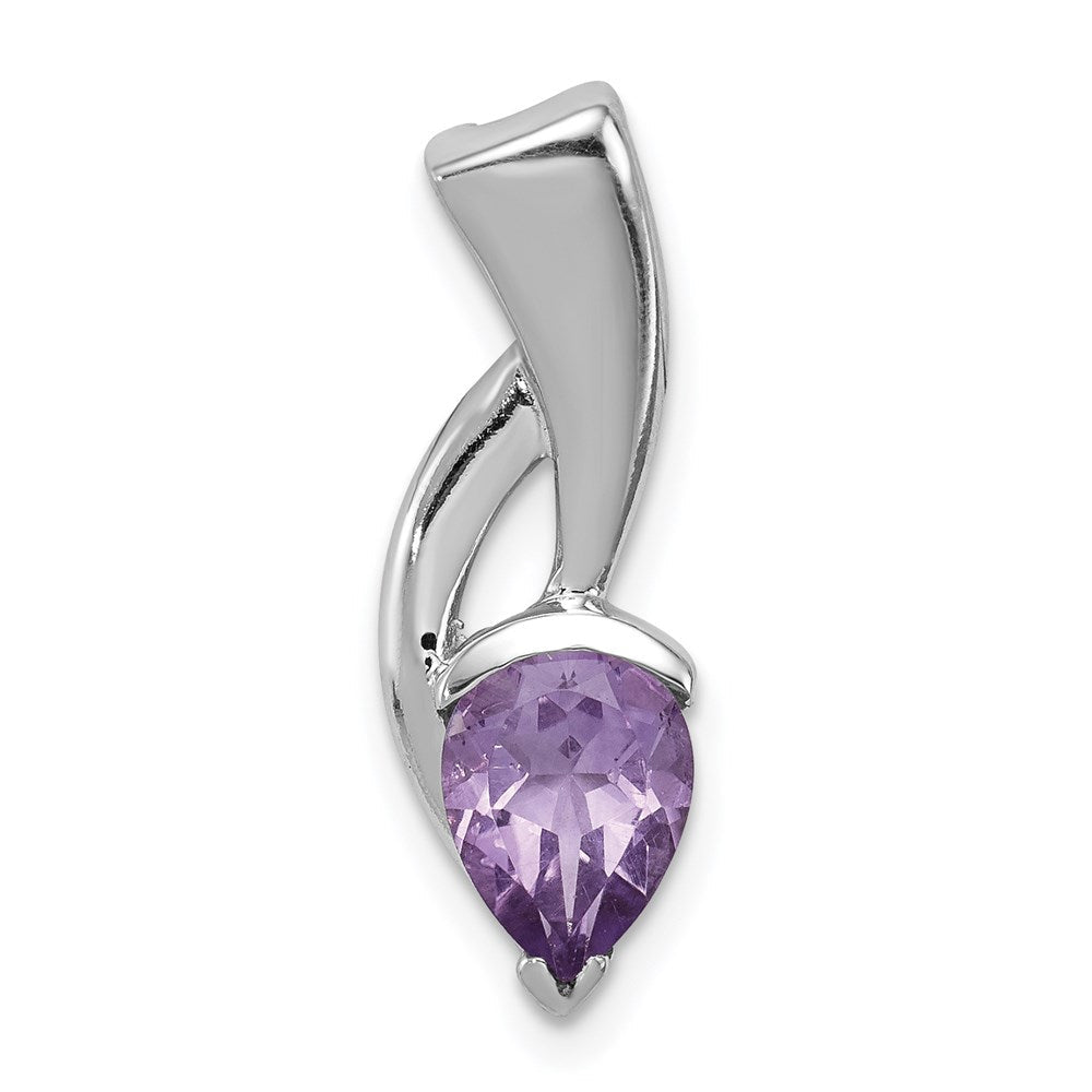 Sterlingsilber Rhodiniert Amethyst Anhänger