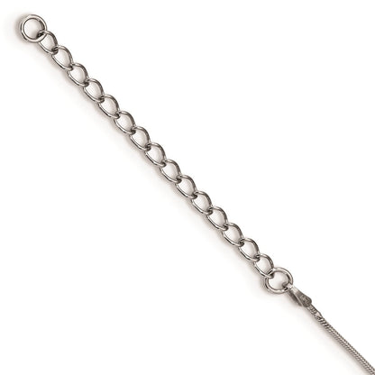 White Night Halskette aus rhodiniertem Sterlingsilber mit Tropfen aus blauen und weißen Diamanten, 45,7 cm (18 Zoll) mit 5 cm (2 Zoll) Verlängerung