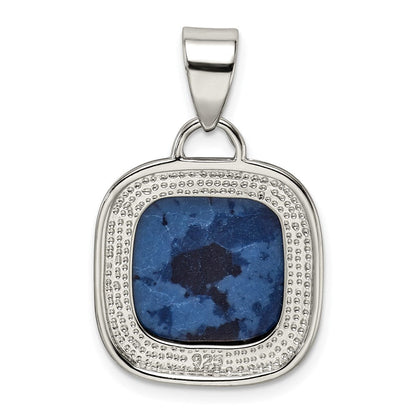 Sterlingsilber Rhodiniert Sodalite Stein Anhänger