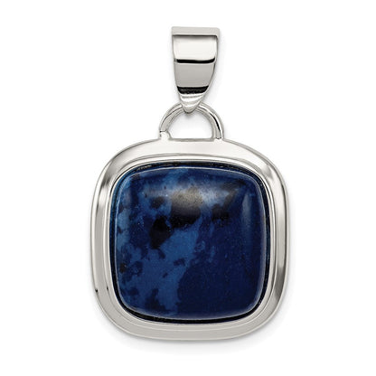 Sterlingsilber Rhodiniert Sodalite Stein Anhänger