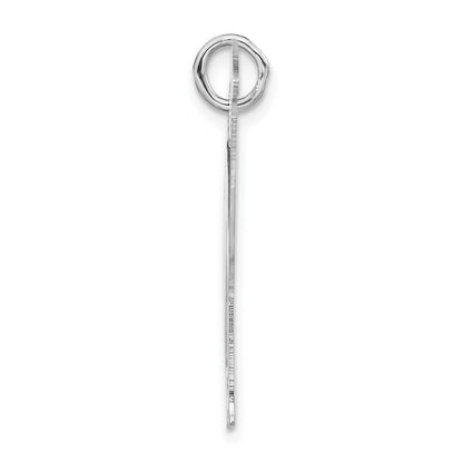 Sterlingsilber Poliert Gravierbar Klein Grau Hound Plättchen Charm