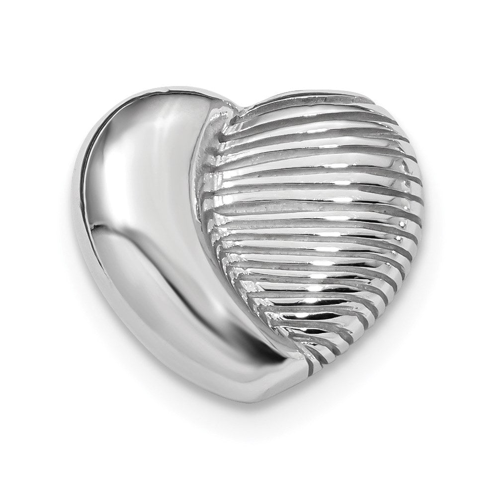 Sterlingsilber Rhodiniert Herz Kette Anhänger
