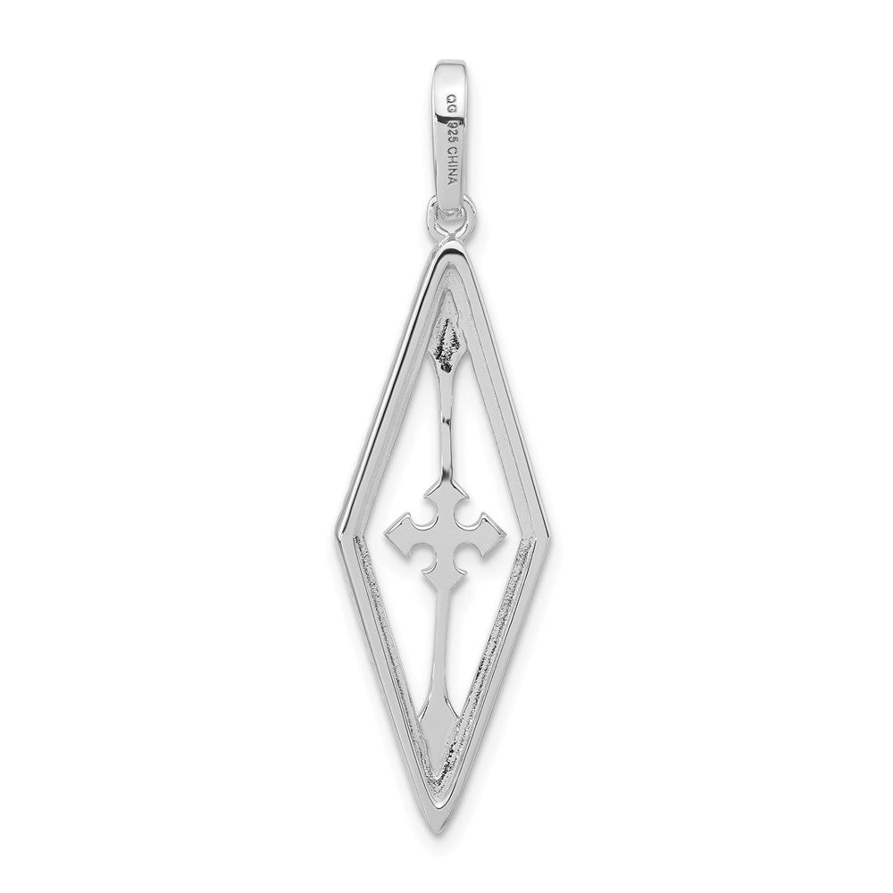 Sterlingsilber Rhodiniert Fantasie Zirkonia Anhänger