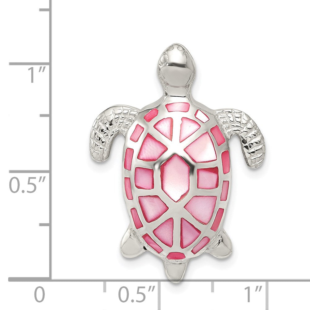 Sterlingsilber Rosa Perlmutt Schildkröte Anhänger