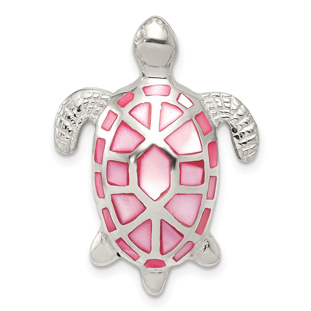 Sterlingsilber Rosa Perlmutt Schildkröte Anhänger