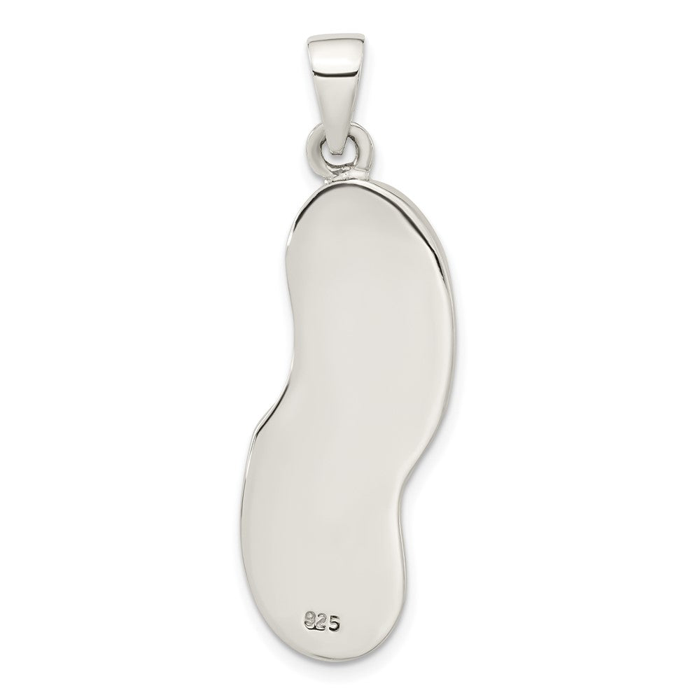 Sterlingsilber Onyx und Perlmutt Anhänger