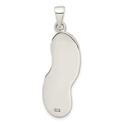 Sterlingsilber Onyx und Perlmutt Anhänger
