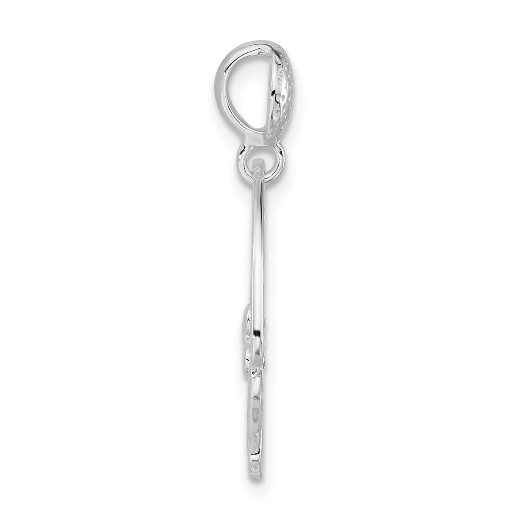 Sterlingsilber Poliert Fantasie Zirkonia Kette Anhänger