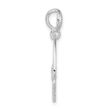 Sterlingsilber Poliert Fantasie Zirkonia Kette Anhänger