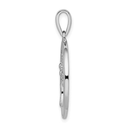 Sterlingsilber Rhodiniert Weiß Perlmutt Baum Of Leben Anhänger
