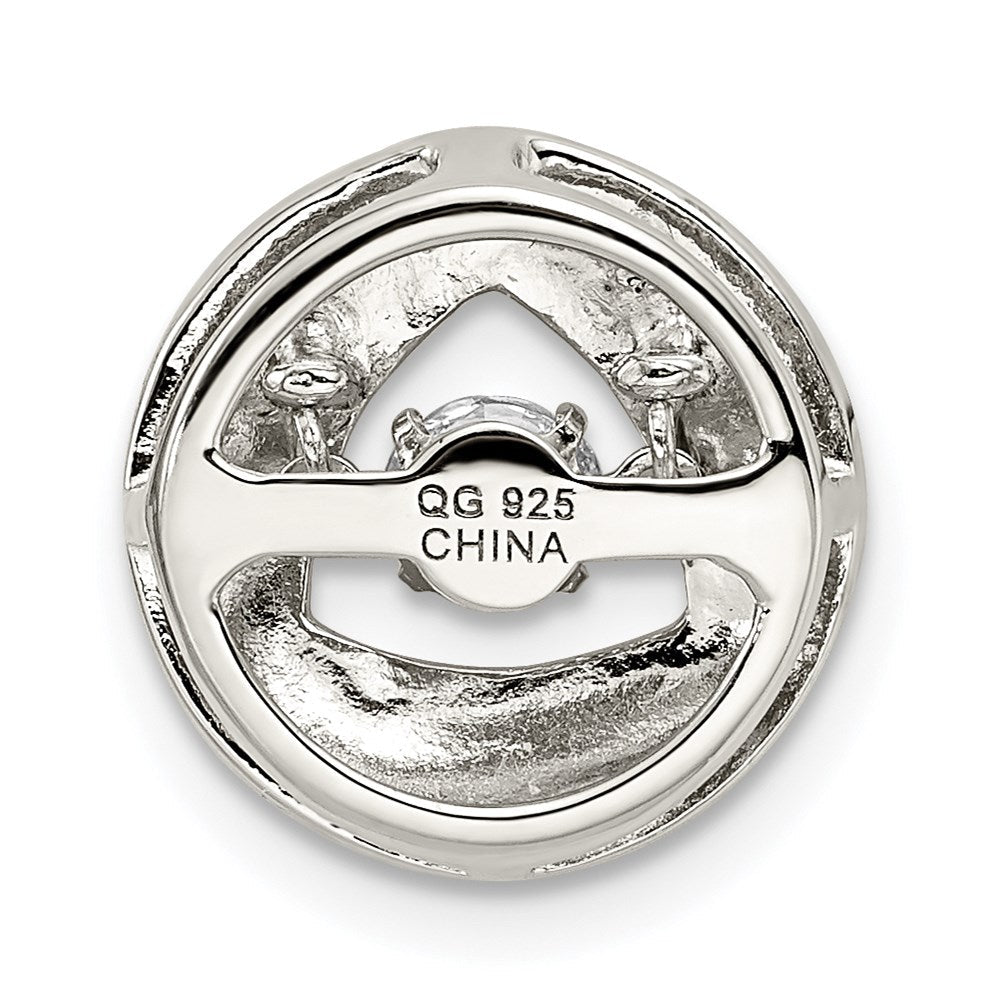 Sterlingsilber Platin-plate Roséfarben Lebhaft Swar Zirconia Kette Anhänger
