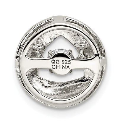 Sterlingsilber Platin-plate Roséfarben Lebhaft Swar Zirconia Kette Anhänger