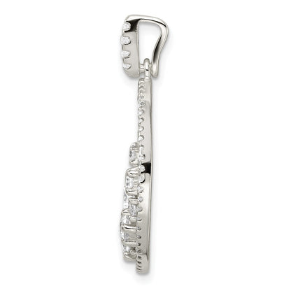 Sterlingsilber Zirkonia Kreis Anhänger