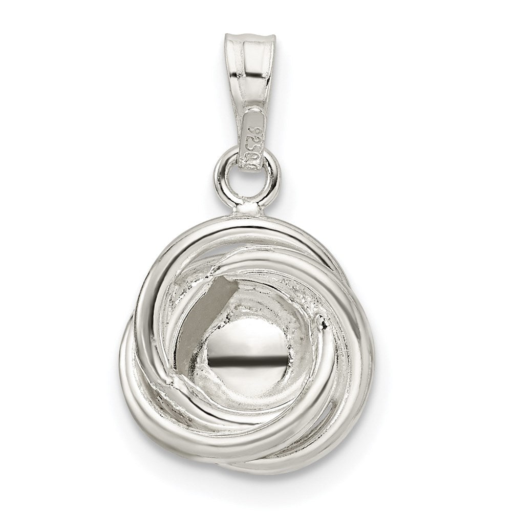 Sterlingsilber Poliert Synthetisch Perle Anhänger