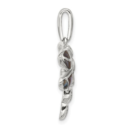 Sterlingsilber Abalone Libelle Anhänger