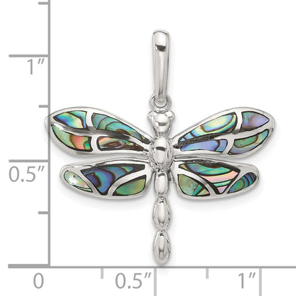 Sterlingsilber Abalone Libelle Anhänger