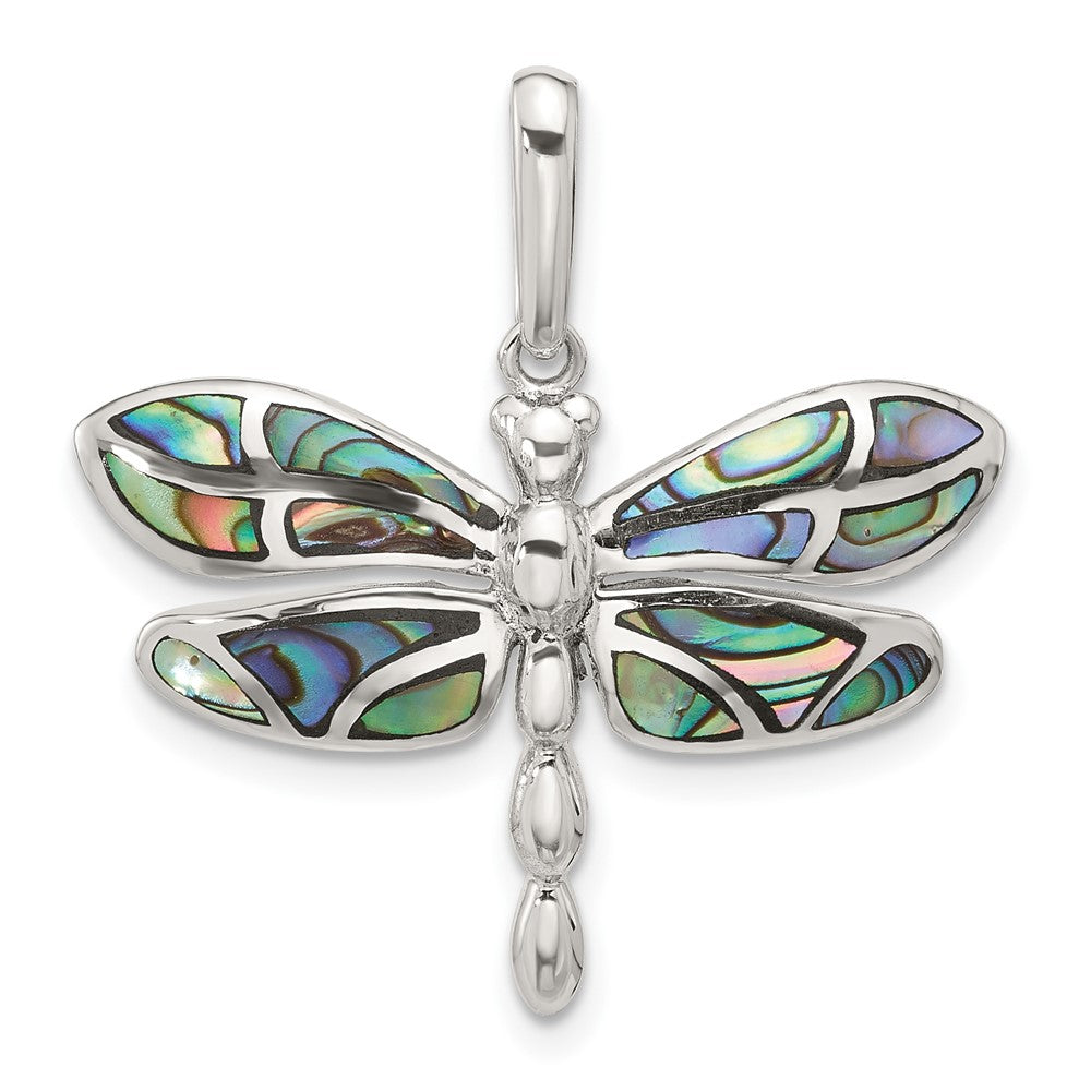 Sterlingsilber Abalone Libelle Anhänger