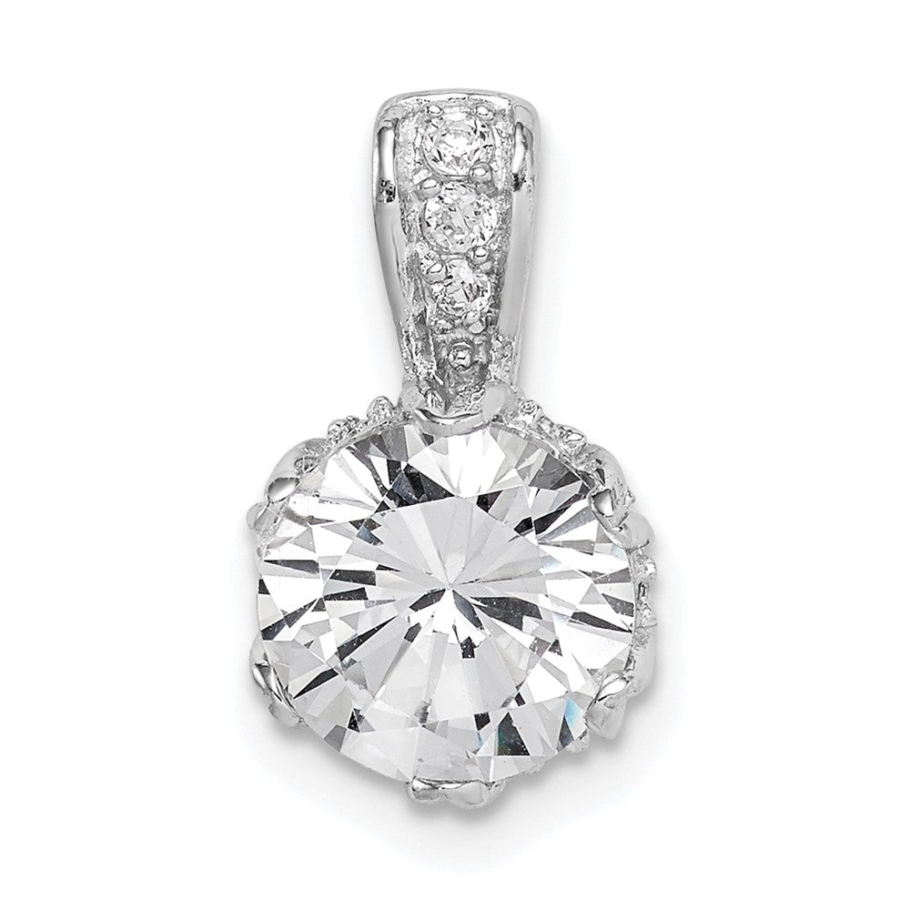 Sterlingsilber Rhodiniert Zirkonia Anhänger