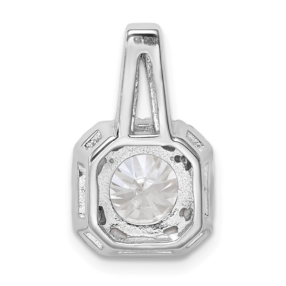 Sterlingsilber Rhodium-platedcz Heiligenschein Anhänger