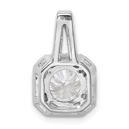 Sterlingsilber Rhodium-platedcz Heiligenschein Anhänger