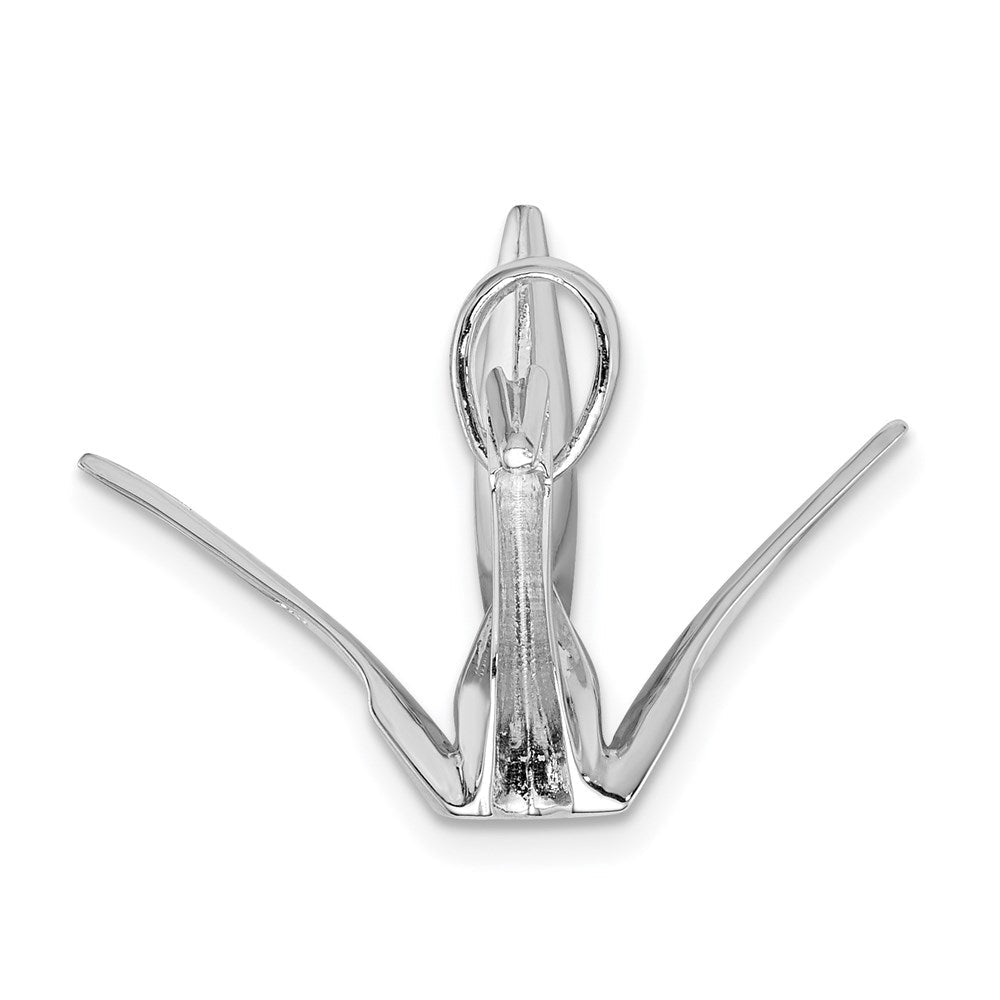 Sterlingsilber Rhodiniert Origami Crane Anhänger