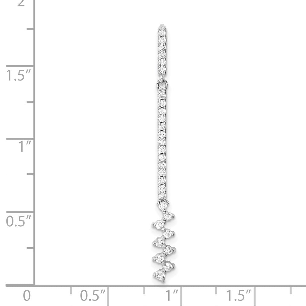 Sterlingsilber Rhodiniert Zirkonia Anhänger