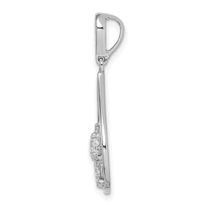 Sterlingsilber Rhodiniert Zirkonia Anhänger