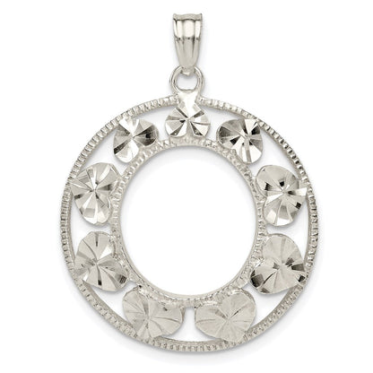 Sterlingsilber Diamantiert Herz Anhänger