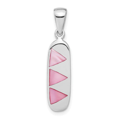 Sterlingsilber Rosa Perlmutt Anhänger