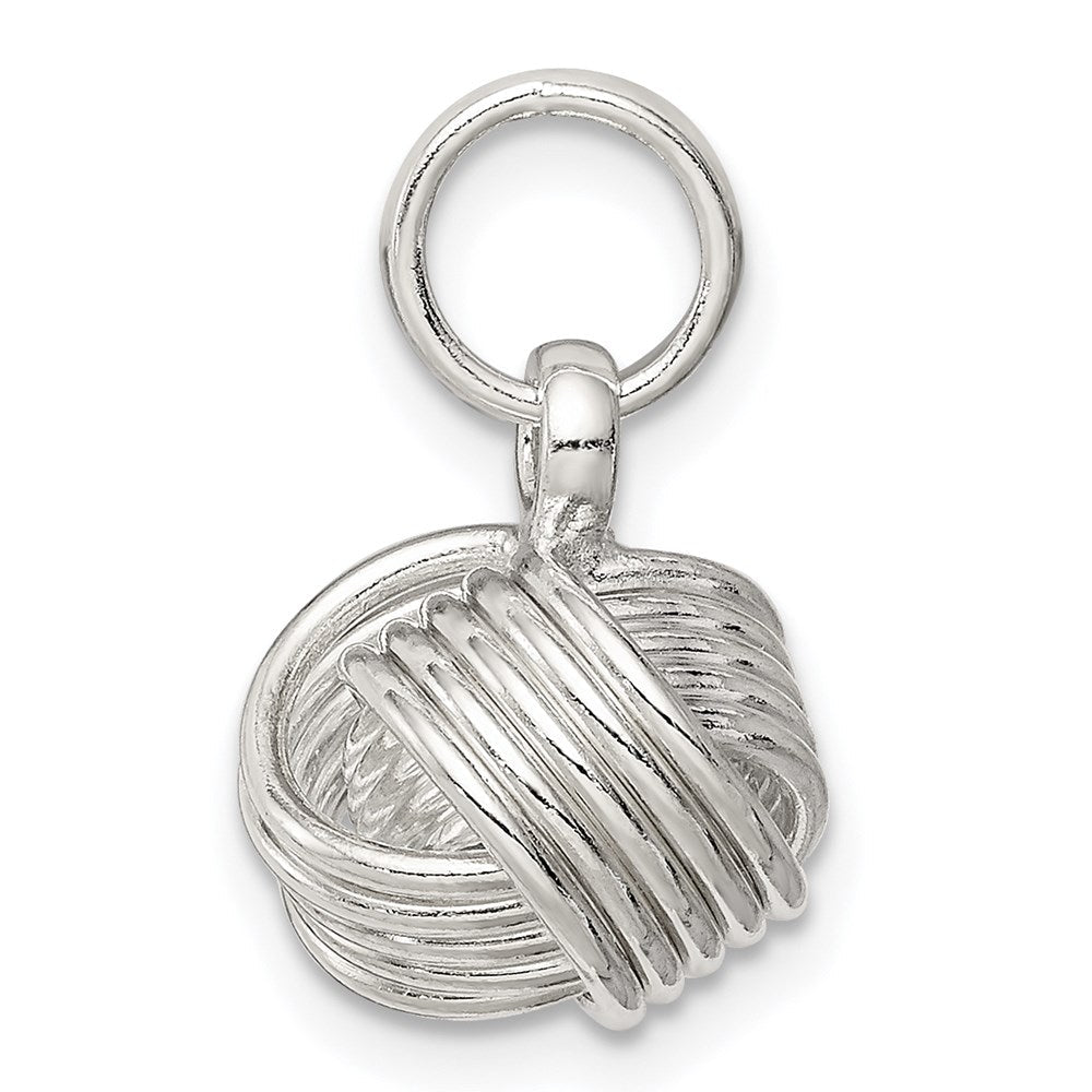 Sterlingsilber Liebe Knoten Klein Anhänger