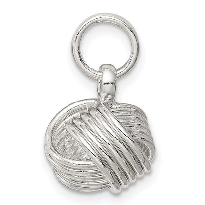 Sterlingsilber Liebe Knoten Klein Anhänger