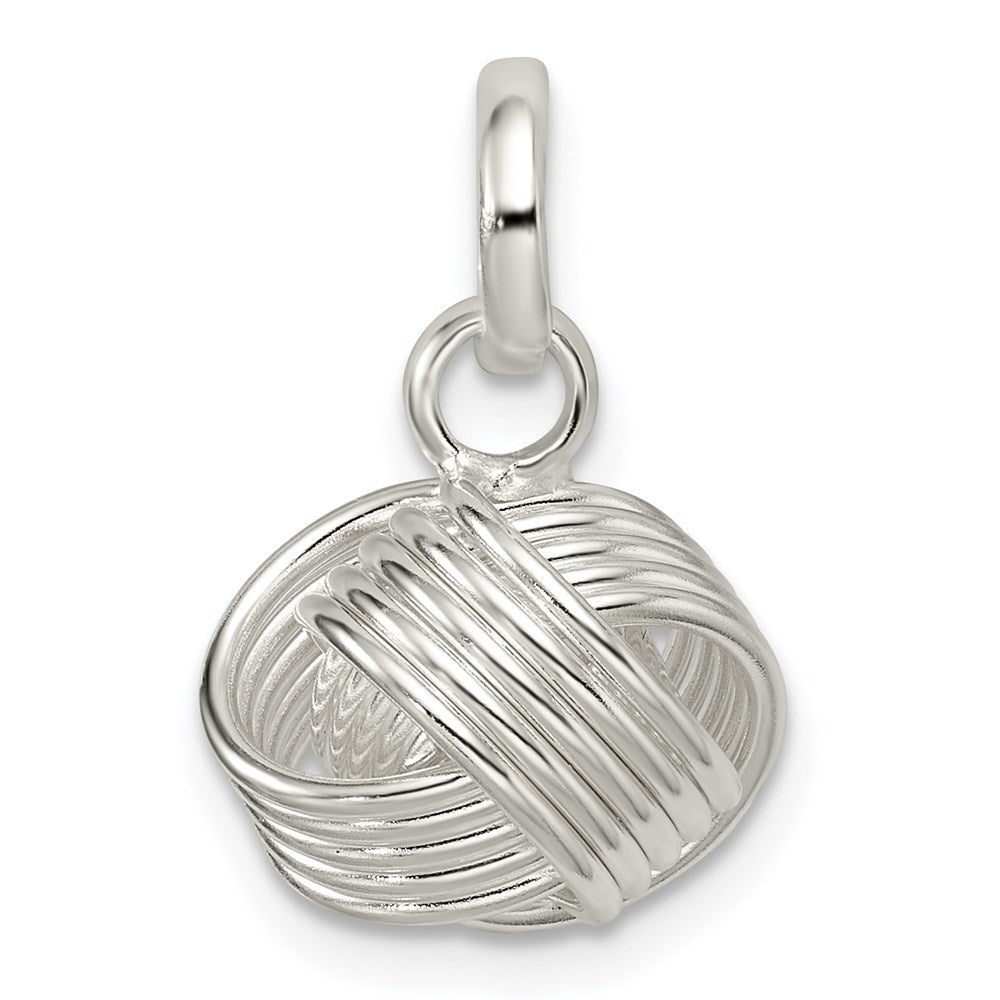 Sterlingsilber Liebe Knoten Klein Anhänger