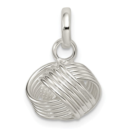 Sterlingsilber Liebe Knoten Klein Anhänger