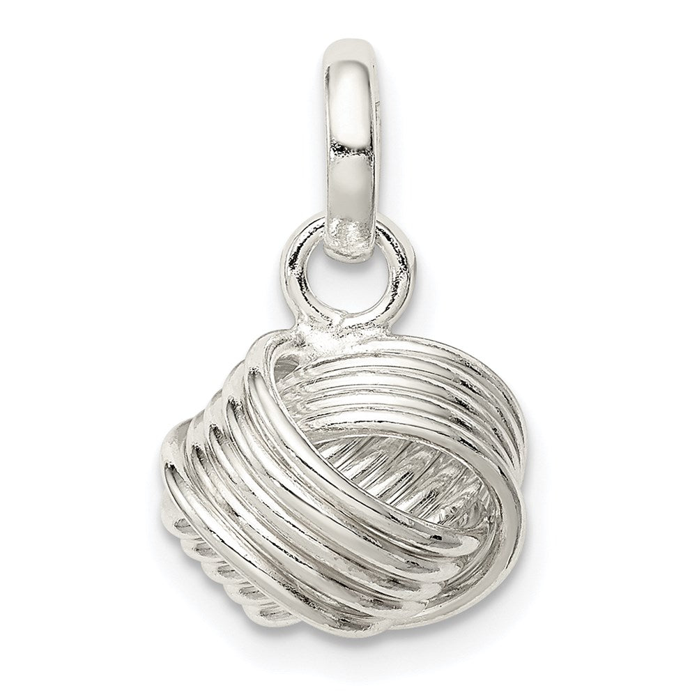 Sterlingsilber Liebe Knoten Klein Anhänger