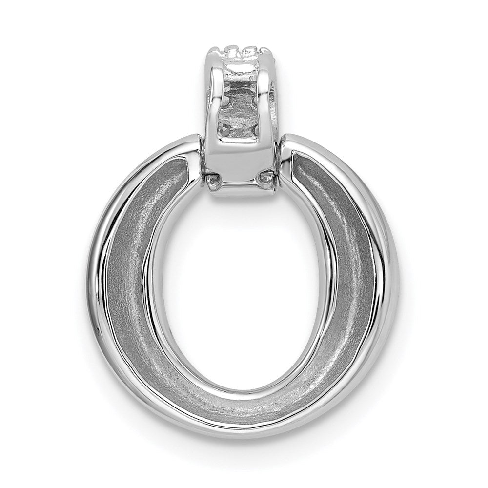 Sterlingsilber Rhodiniert Zirkonia Anhänger